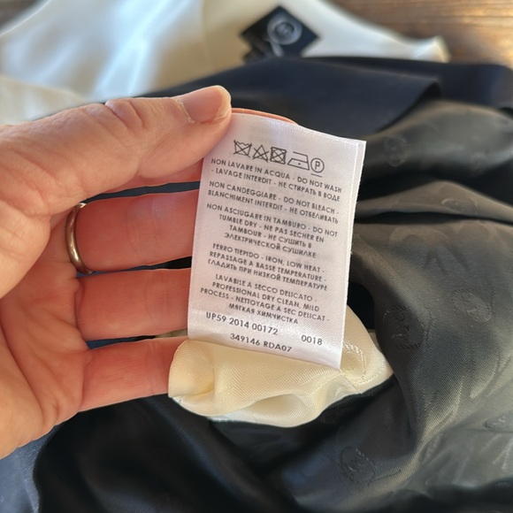 Alexander McQueen rayon l/wool blend drape top colorblock mini dress Size Small - Picture 12 of 16